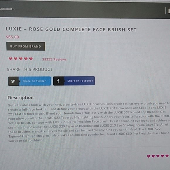 Luxie Complete Face Set - Picture 5 of 5